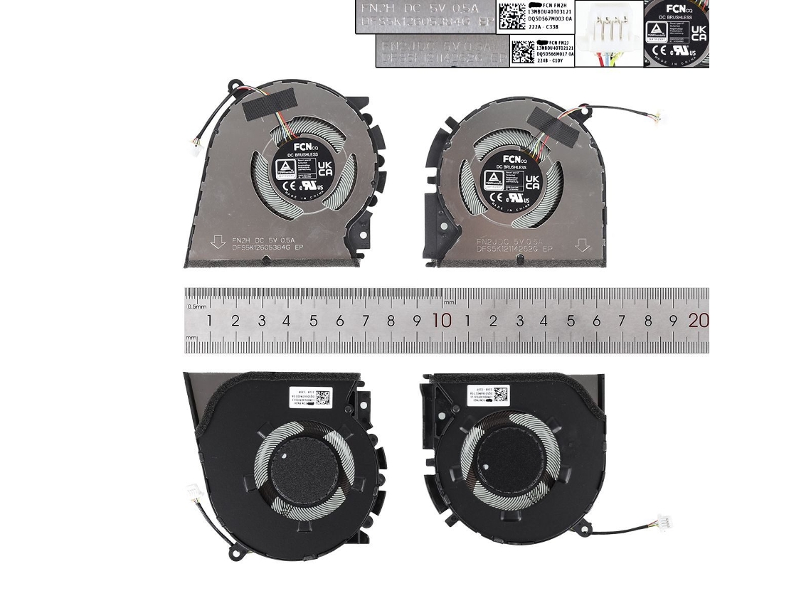 Ventilador Notebook Asus Pro 14 M3400qa M3401q K3400p M7400q Lr Org Compativel