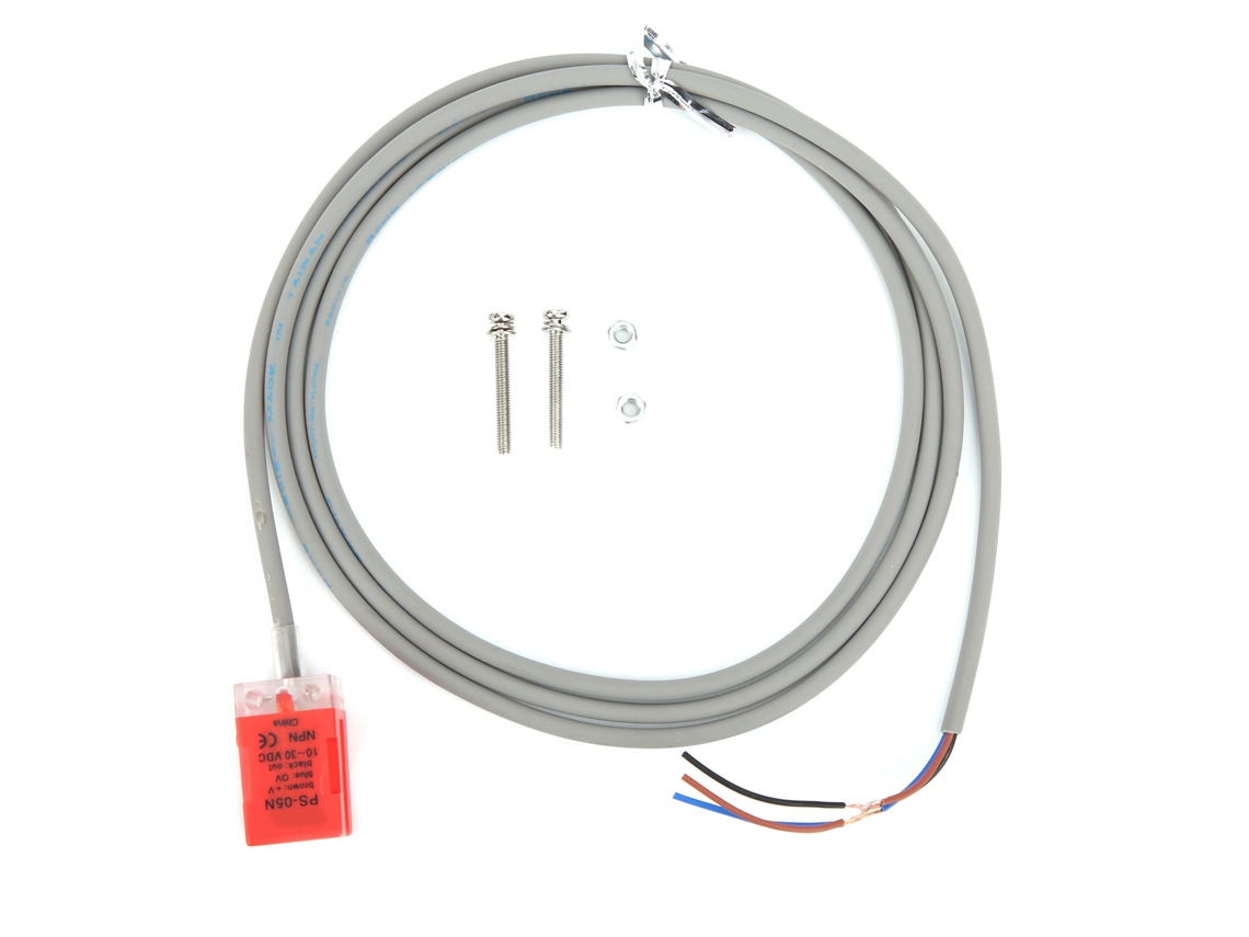 Sensor De Proximidad Inductivo Berm Ps-05n De 5 Mm, 3 Cables, Cc 10-30 V Con Interruptor Frontal.