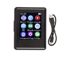 Reproductor Mp3/mp4 Con Bluetooth 5.0, Pantalla De 1,77 Pulgadas, Hifi, Grabadora, Lector De Libros Electrónicos Y Tarjeta De Memoria De 64 Gb.