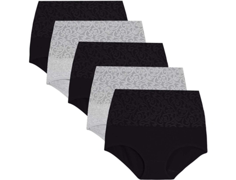 Bragas FPSP Alta Ropa Interior Control Barriga Recuperación Cesárea Estiramiento Algodón (L)