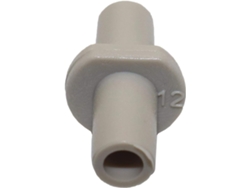 100 Adaptadores De Conector Manguera 6 Mm Recto Blanco Para