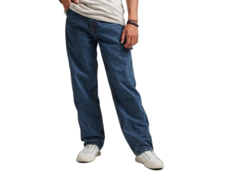 Pantalones Vaqueros para Hombre SUPERDRY (36x34 - Algodón - Azul)