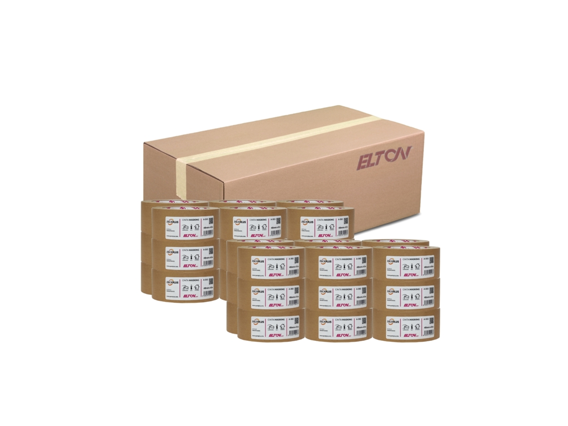 36 cintas adhesivas para coche Elton Car 90º A-083 de 48 mm x 45 m