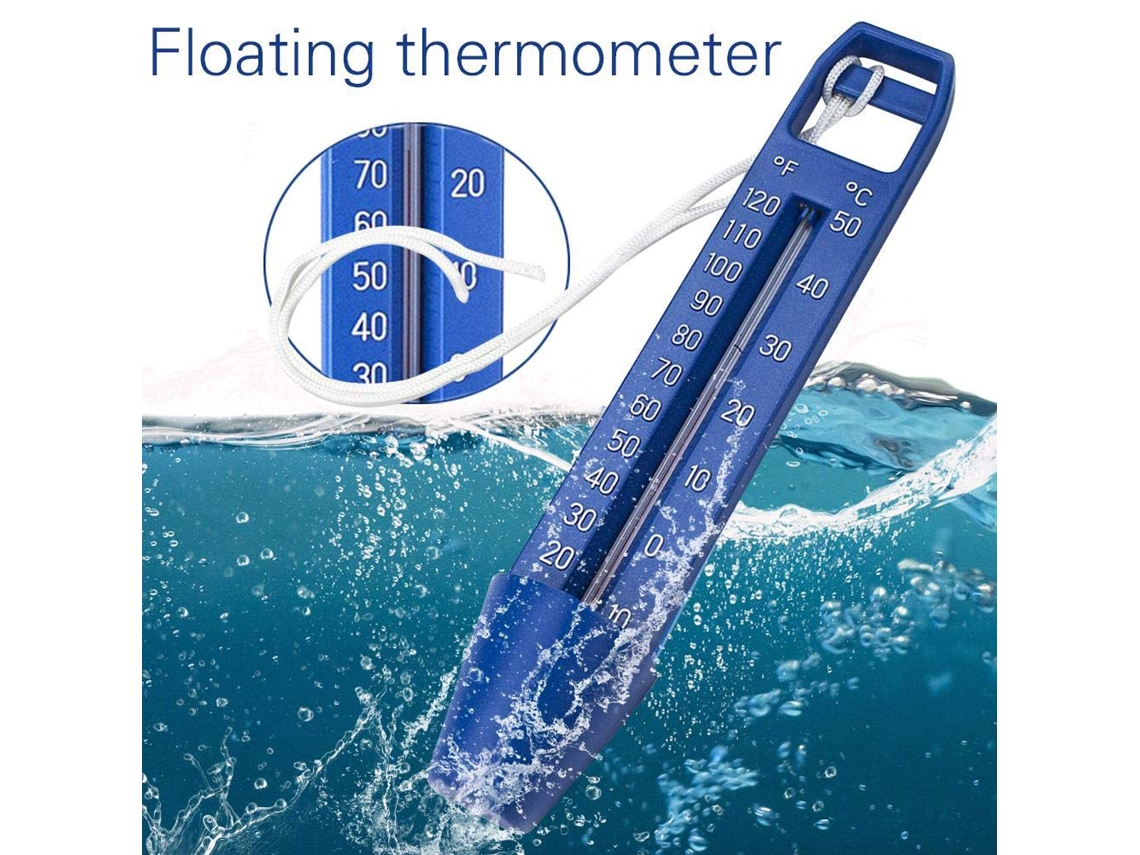 Termómetro De Agua Para Piscinas Con Cuerda, Preciso, Flotante, Para Piscinas, Spas, Bañeras Y Estanques.