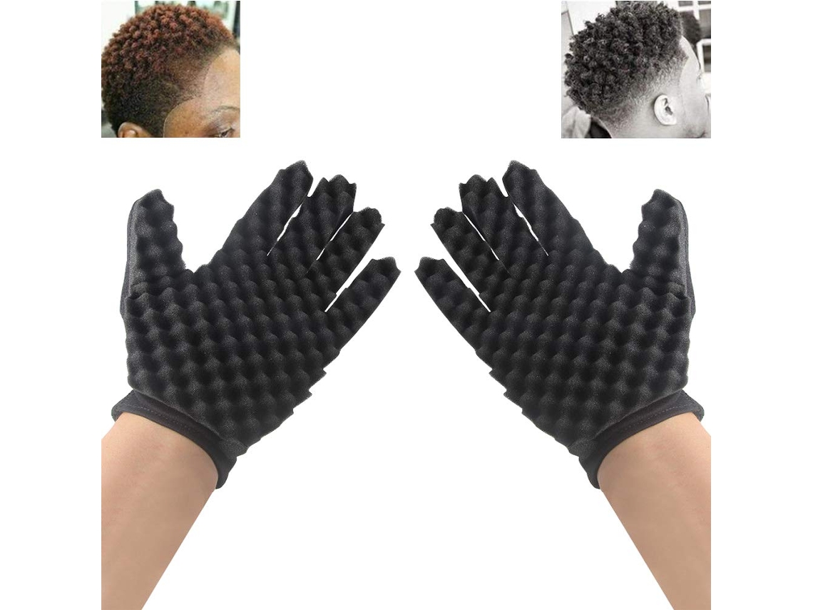 Cepillo de pelo Esponja DIY Modo de doble cara Bobina de rizos Herramienta mágica Onda Cepillo de pelo de peluquero Esponja Rizador JEDBESETZT