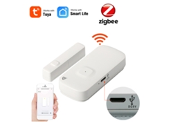 2026-sensor De Puerta Y Ventana Zigbee Con Control App Tuya, Alarma De Seguridad Inalámbrica Para Hogar Inteligente