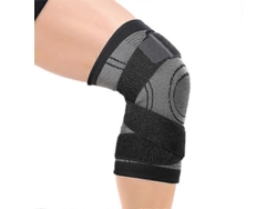 Rebe-soporte Para Joelho Com Brazalete Ajustável Ligamento Protetor Desportivo Compressão Manga Transpirable Xl Gris