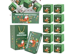 Hucha Navideña - Contenedor Elástico Para Fiestas | Contenedor Festivo, Plegable Y Divertido