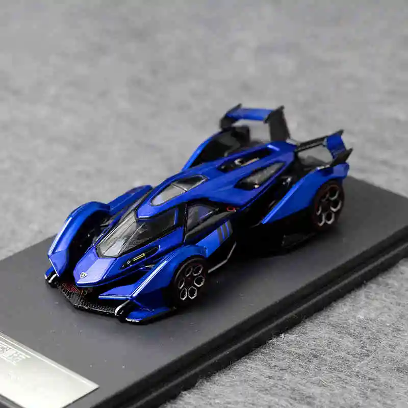 (azul) Modelo De Carro De Corrida Em Liga Metálica, Carrinho De Brinquedo Fundido, Modelo Em Miniatura Para Crianças.