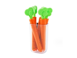 Clips selladores de bolsas de alimentos en forma de zanahoria para aperitivos, congelador, cocina JEIIBRZUI