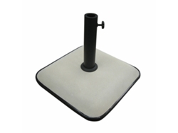 Base para sombrilla cuadrada Marbueno 45x45x7,3 cm 25 kg Blanco Jardín, Piscina, Terraza