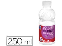 L&B Pintura Acrílica Blanco Brillo Botella 250 Ml