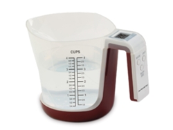 Báscula de cocina digital con taza medidora: mide gramos, libras, onzas y tazas. Medidas precisas en taza o plataforma. Csyy