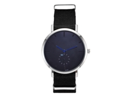 Reloj De Pulsera De Cuarzo Para Hombre Con Esfera Sencilla De Aleación, Ideal Para El Tiempo Libre Y Como Accesorio - Negro