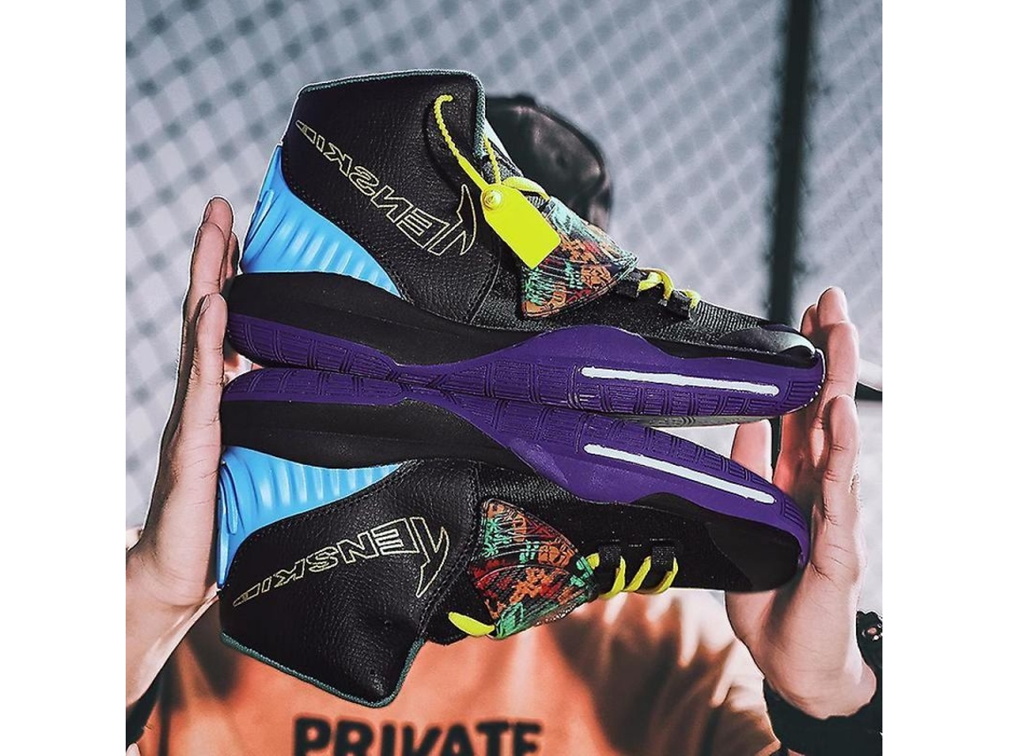 2026-zapatos Deportivos De Baloncesto Adolescentes Antideslizantes Altos Transpirables Protección Tobillo Jwb 36 Negro