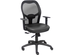 Silla Operativa PYC Jorquera  Negro (Brazos Ajustables - Similpiel)