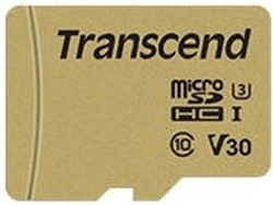 Tarjeta de Memoria Micro SDXC TRANSCEND TS64GUSD500S (64 GB - 95 MB/s)