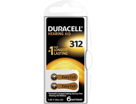 Pilas ApaRatón Auditivo DURACELL PR41 (6 Und)