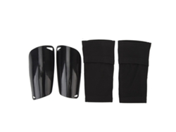 2026rebe-1 Par Shin Guard Sock Para Adultos Meias De Futebol Com Espaldarilhas E Bolso Preto M