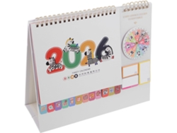 Bonito Calendario De Escritorio Con Soporte Para Notas Extraíble, Paneles De Calendario Desmontables Y Soporte.