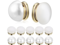 Juego De 12 Broches Magnéticos Decorativos Para Ropa, Pesas Para Velos De Novia Con Perlas.