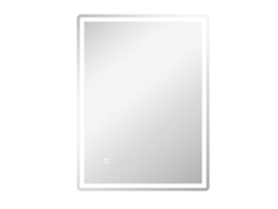 Espejo De Baño Iluminado Regulable 80x60cm Con Función Memoria Y Superficie Antivaho Para Baños Modernos