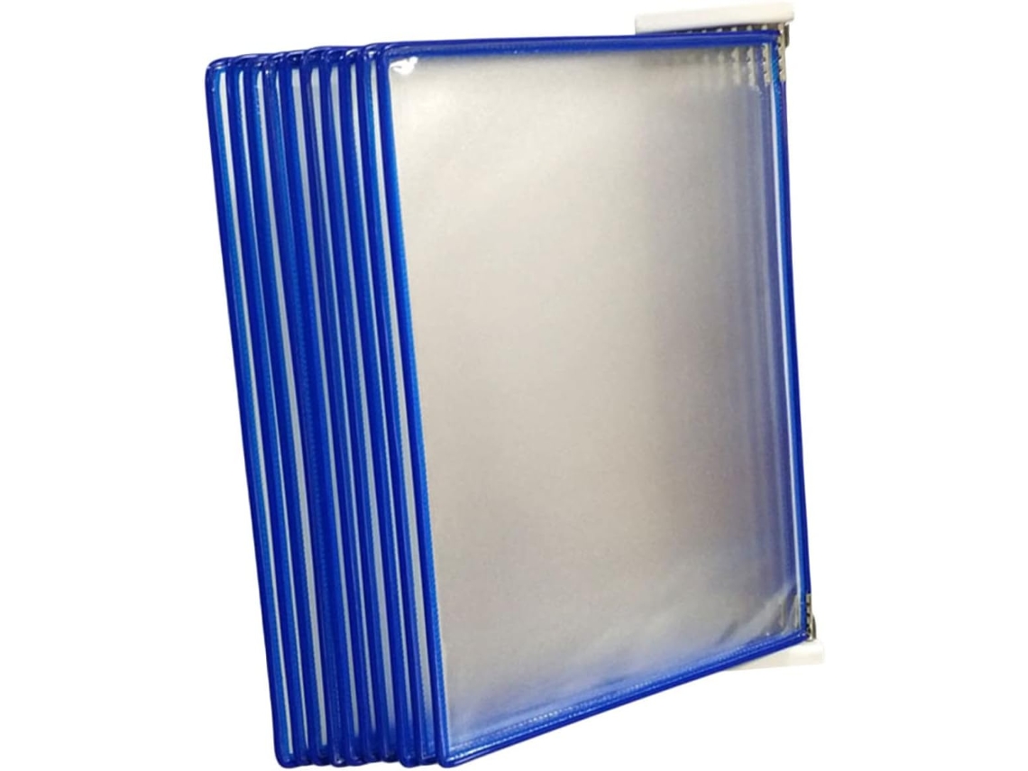 Organizador De Archivos Transparente Para Pared Con Páginas Para Oficina, Portadocumentos Colgante Compacto