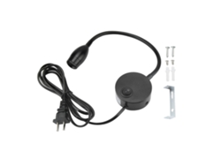 Rebe-lámpara Led Ajustable Duradera De Color Negro Para Mesita De Noche En Habitaciones De Hotel