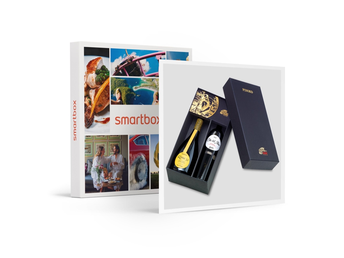Caja Regalo SMARTBOX El Penedès a domicilio: botella de vino, cava y chocolates de Bodegas Pinord