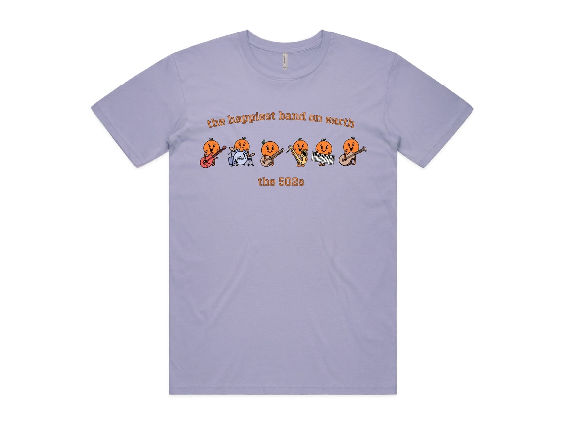 Camiseta unisex para adultos Rockinstone de The 502s, la banda más feliz. Más vendida. Talla: XXXL