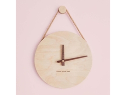 Reloj de pared en madera, estilo retro y silencioso Kofihety