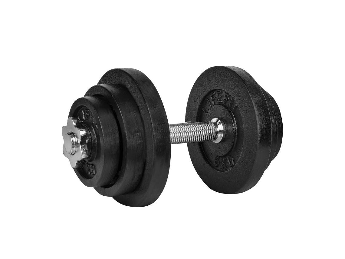 Mancuernas Lifefit De 20 Kg Y 30 Mm De Acero Para Fitness Culturismo Y Levantamiento De Pesas
