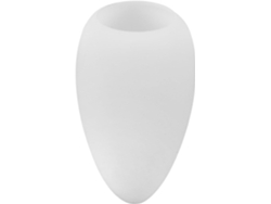 Lámpara colgante de techo de cristal transparente, con tapa para la bombilla y accesorio de repuesto.