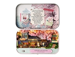 Dan26-kit De Casa Miniatura Con Muebles Diy Para Adolescentes Y Adultos Regalo Memorable Cerezos En Flor