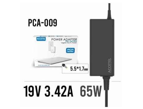 Cargador Portátil Acer Pca ACCETEL Negro