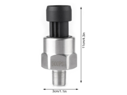 Transductor de presión de acero inoxidable 2026dz-sensor para aceite, combustible, aire y agua (500 psi)