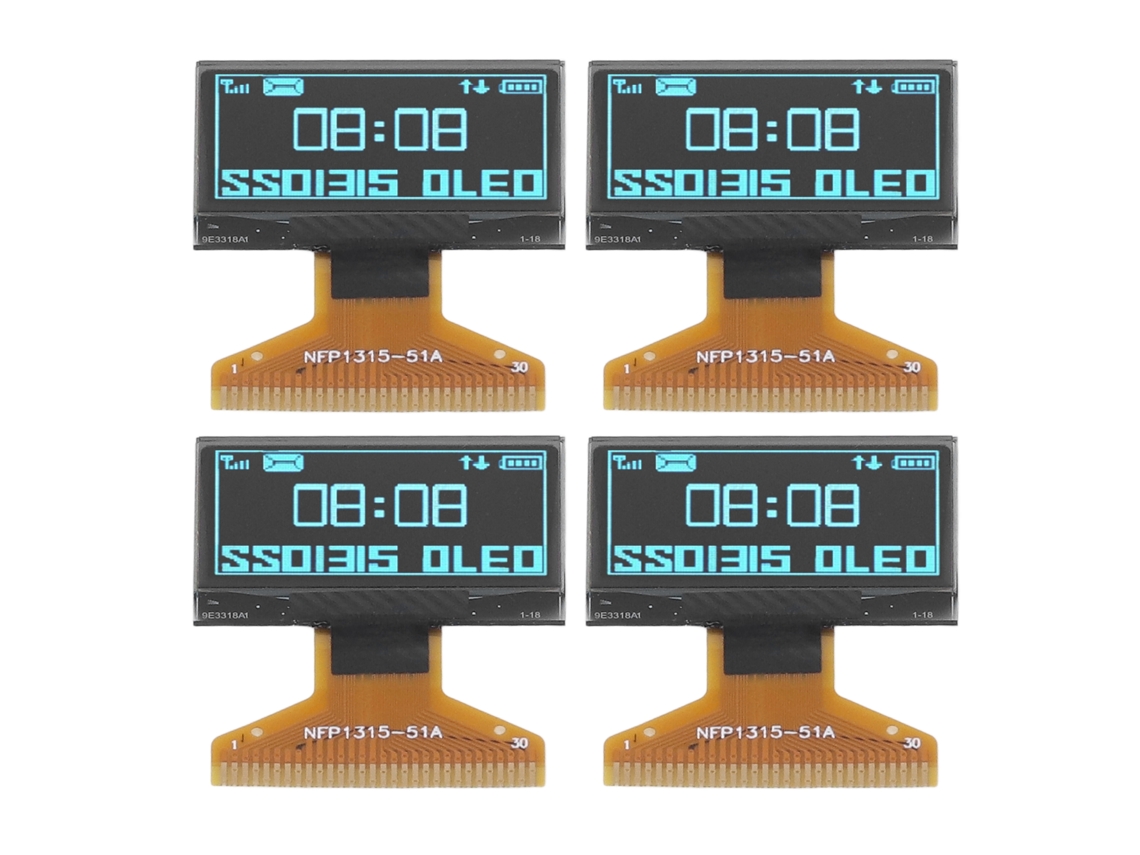 Veloriskku-módulo De Tela Lcd 128x64 0,96 Polegadas 4 Peças Camada De Plástico Fina 30pin Azul