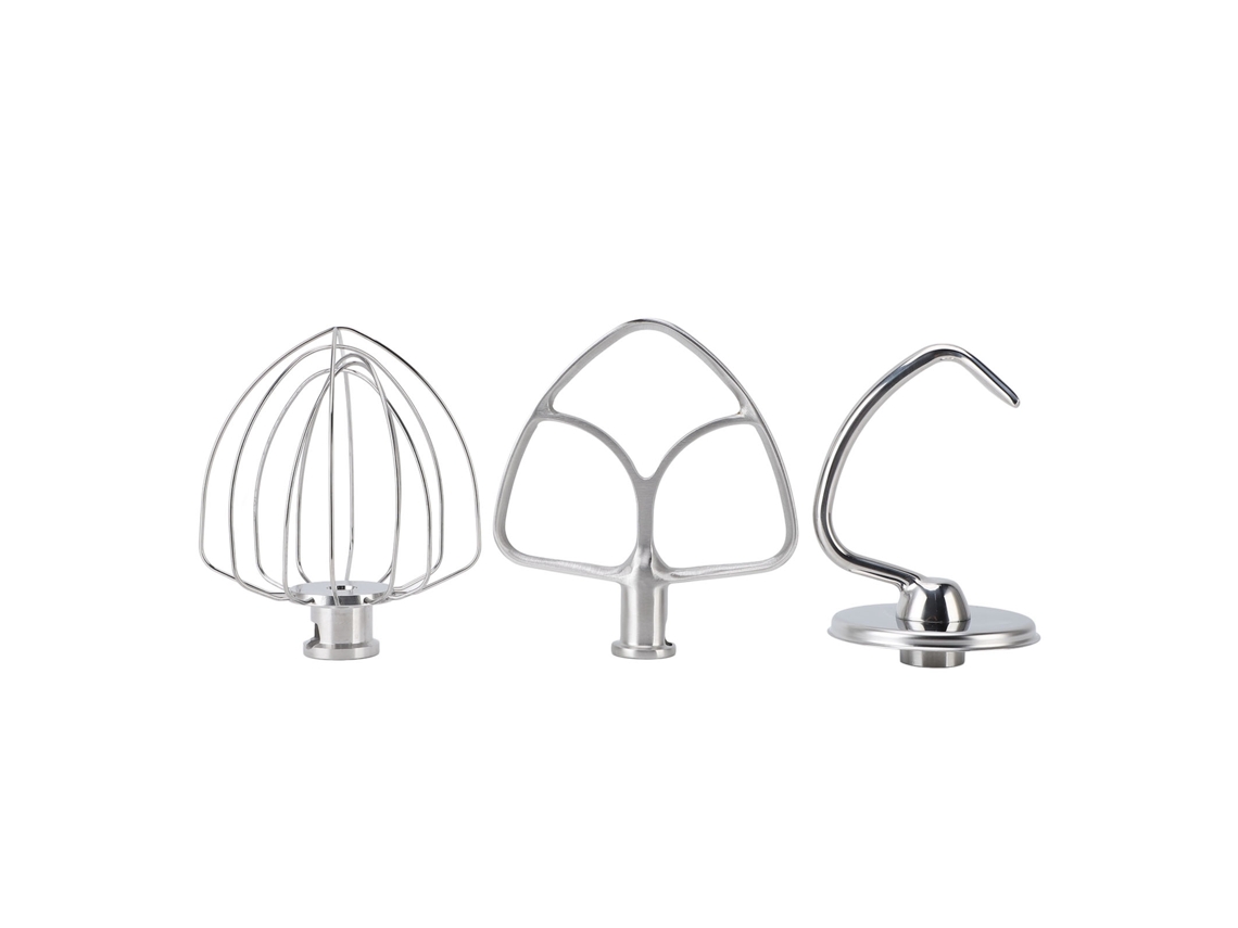 3 Piezas De Accesorios De Acero Inoxidable Para Batidor De Mesa, Gancho Para Masa, Batidor Plano Para Cocina