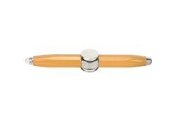 Ymsl Pluma Giratoria Anti-estrés Con Luz Led Portátil Para Estudiantes, Pluma Bolígrafo Giratoria De Dedo Amarilla Hxl