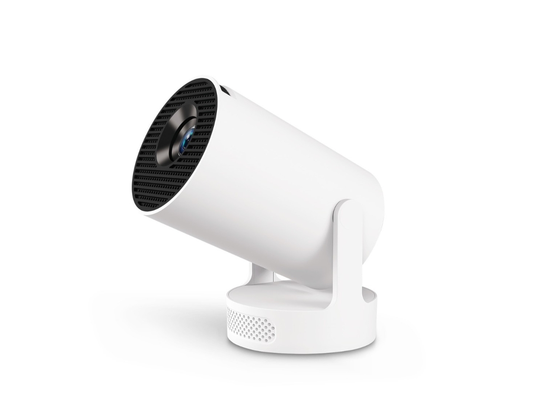 Mini proyector Ultra 4K/1080p, Wifi 6, Bluetooth 5.4, corrección trapezoidal, rotación de 180°, blanco ZYBLSSBB