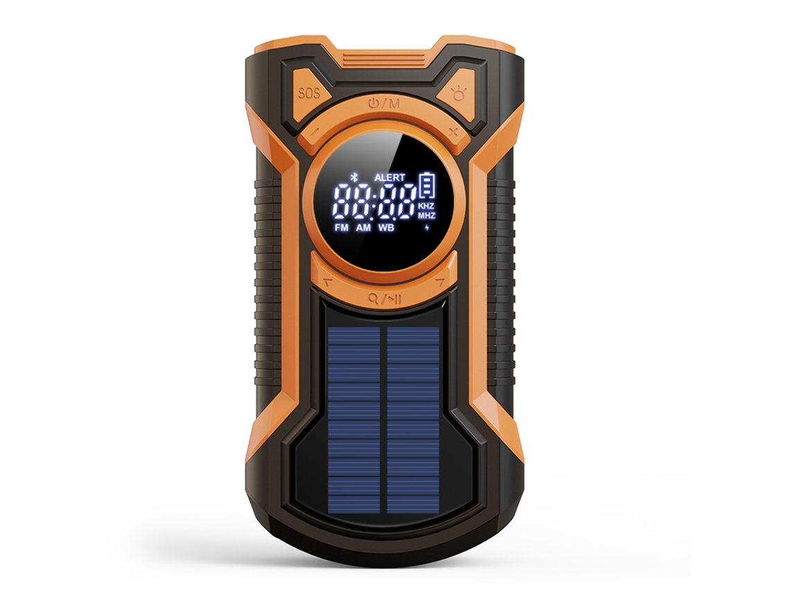 Radio de emergencia con energía solar, radio de combate portátil con altavoz Bluetooth, Tommy01