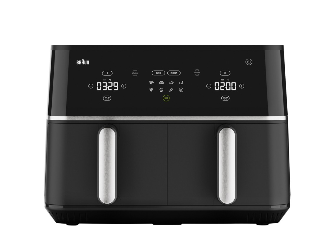 Freidora sin Aceite BRAUN TWINCOOK 5 TD5030IBK Cajón doble (10 L - Negro)
