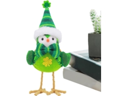 Centro de decoración de aves, decoraciones verdes para el Día de San Patricio, fiestas de oficina, días festivos, festivales, Día de la Mesa - Hogar GOKOCO