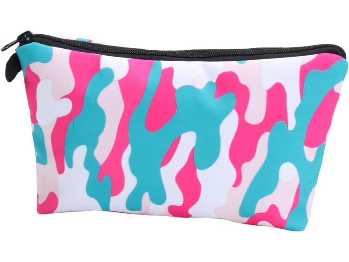 Sac De Maquillaje Camouflage Zippé Cosmétiques Pour Voyages Trousse Rangement Salle Baño