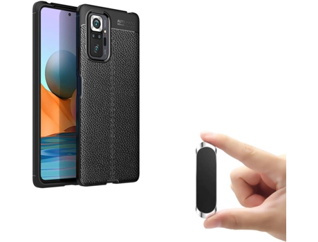 Carcasa Xiaomi Redmi Note 10S PHONESHIELD Rugged Leather y Soporte Magnético Multifunción Negro