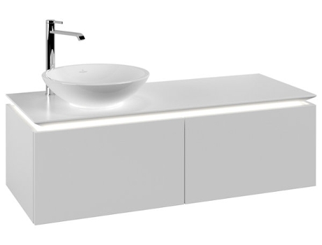 Villeroy &amp Boch Legato Vanity unit B579 1200x380x500mm lavabo a la izquierda iluminación LED