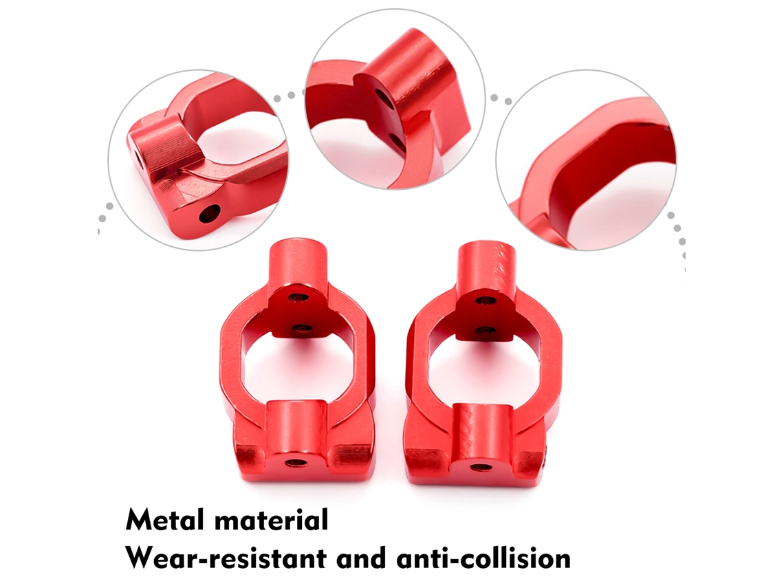 Soporte De Buje En Forma De C De Metal A Escala 1/10 De Wltoys Para Coche Todoterreno 104001 Piezas De Mejora Reemplaza 1861