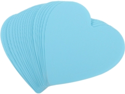 Juego de 20 pegatinas antideslizantes con forma de corazón, tiras antideslizantes impermeables para baño, Slowmoose