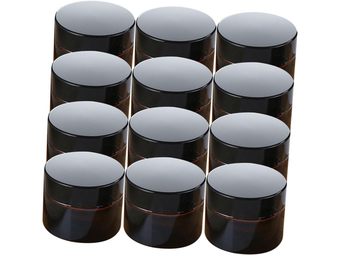 20 Frascos De Vidro Vazios Para Armazenamento De Cosméticos, Recipientes Menores Para Cremes E Outros Produtos.