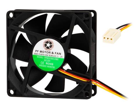 Ventilador 80x80x25 mm 3 hilos 12v 2.4w 3200 rpm - XTREME XTREME